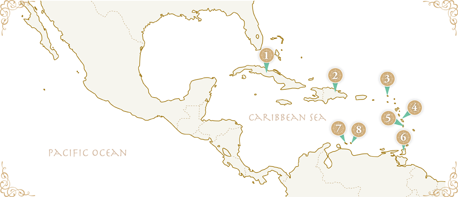 carib map